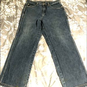 RocaWear mens jeans Sz 36 X 32 distressed hip hop